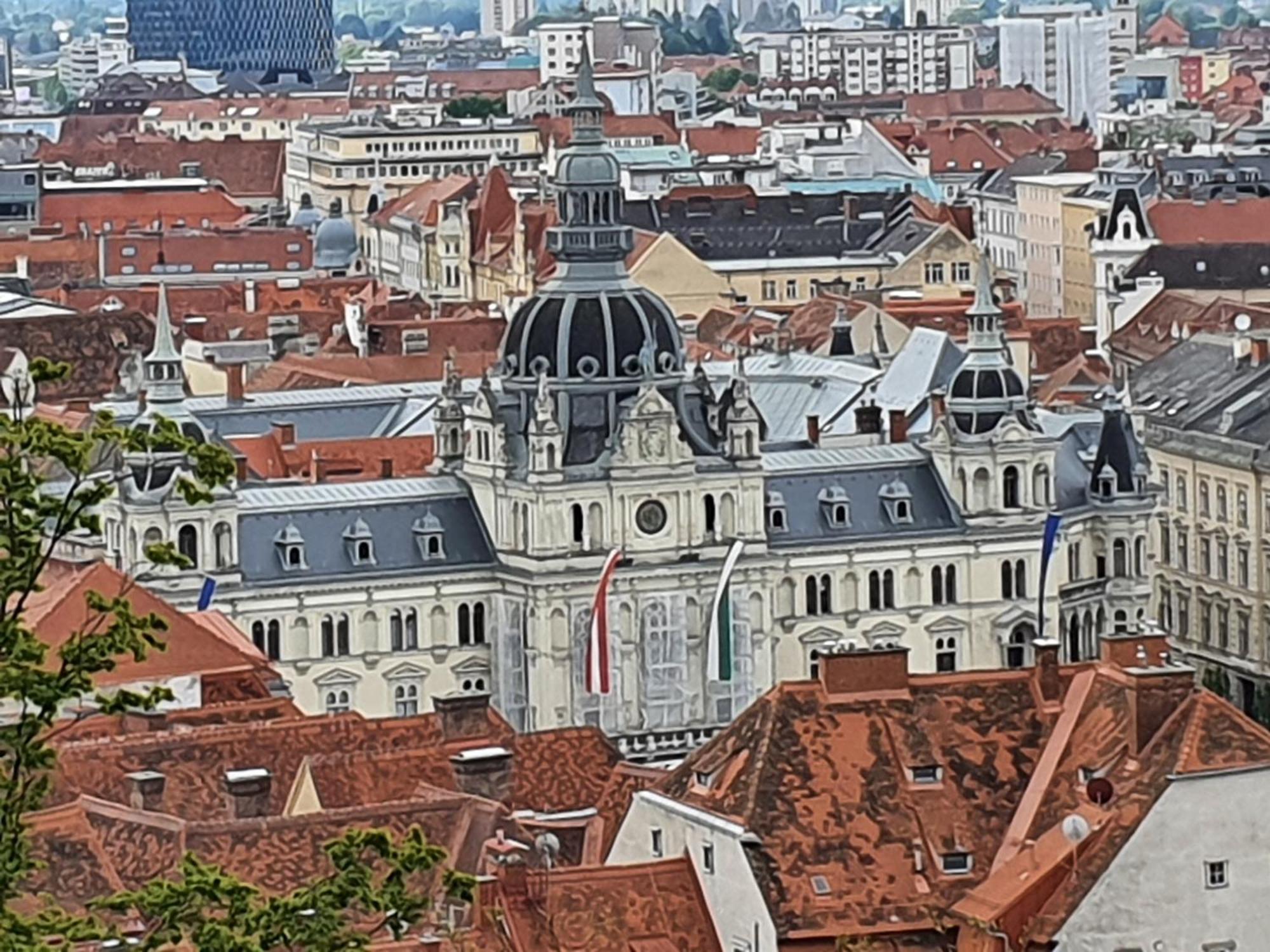 Top At Park, Das Luxurioese Appartement Mit Terrasse Und Parkplatz Im Herzen Von Graz Exterior photo